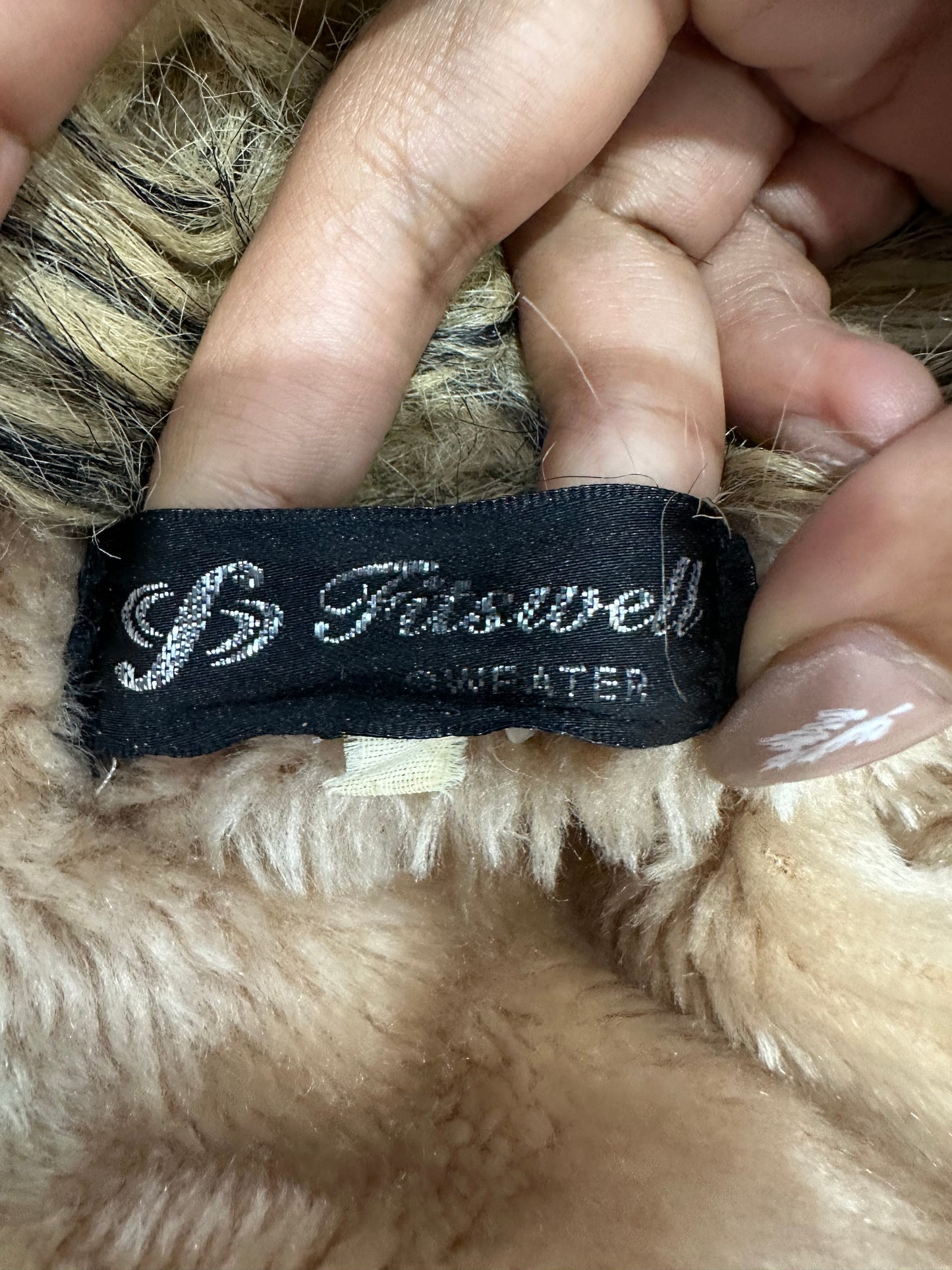 vintage edit: indie sleaze | small brown suede style faux fur jacket