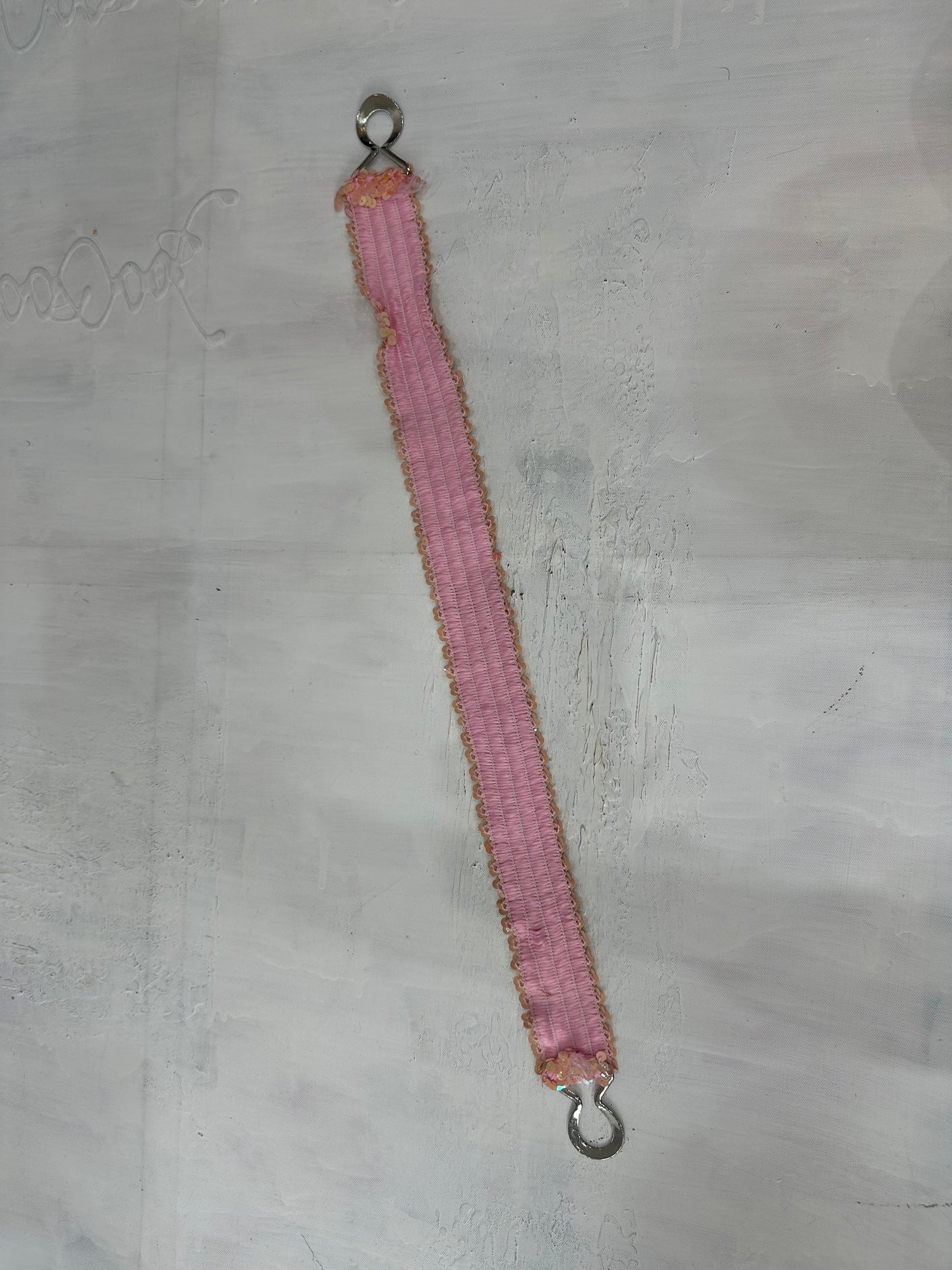 vintage edit: halloween | pink sequin belt with silver loop hardware