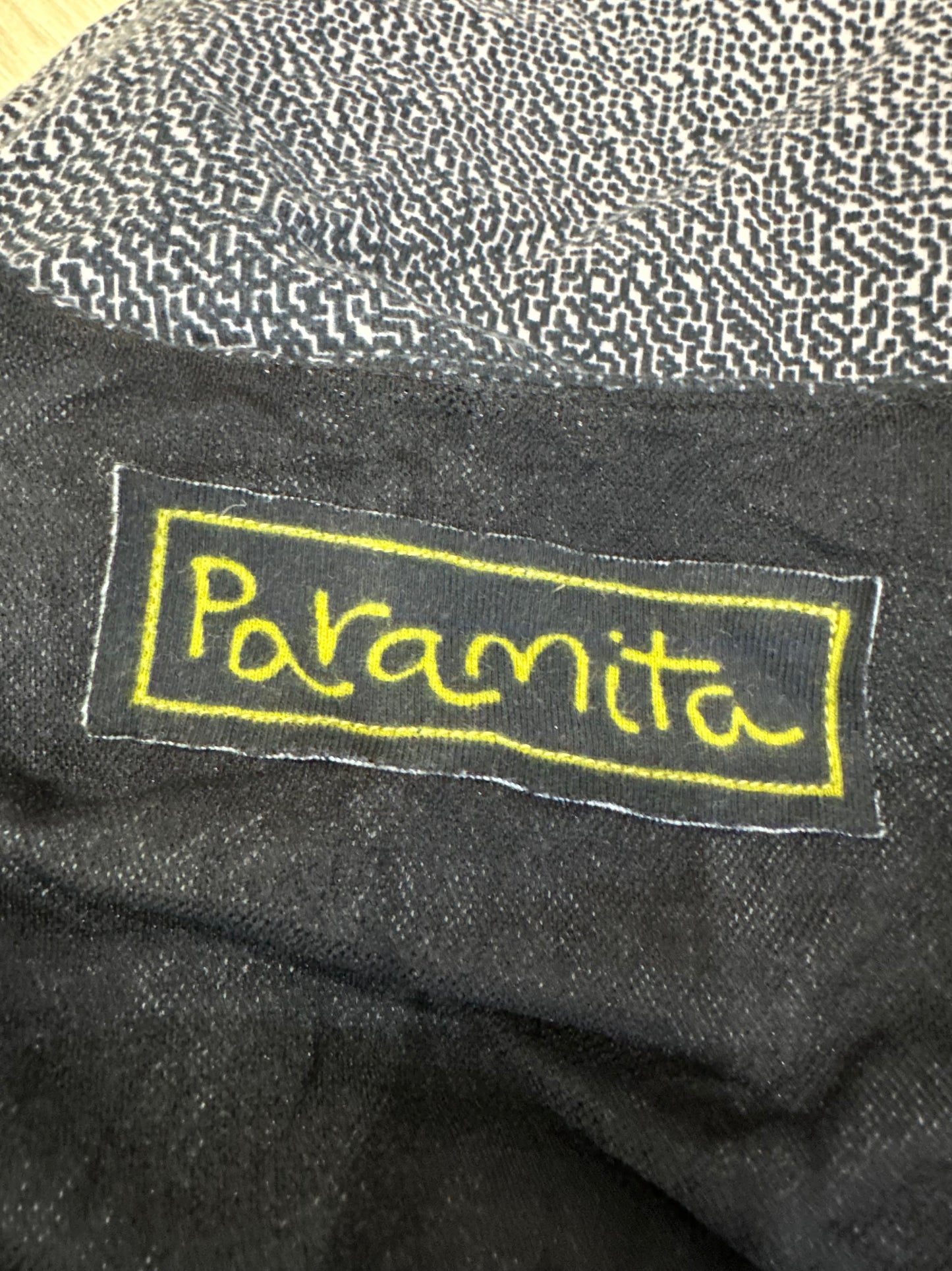 winter edit | small black long sleeve top with patchwork detail