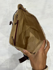 vintage edit: fashion week | cream and brown burberry monogram bag