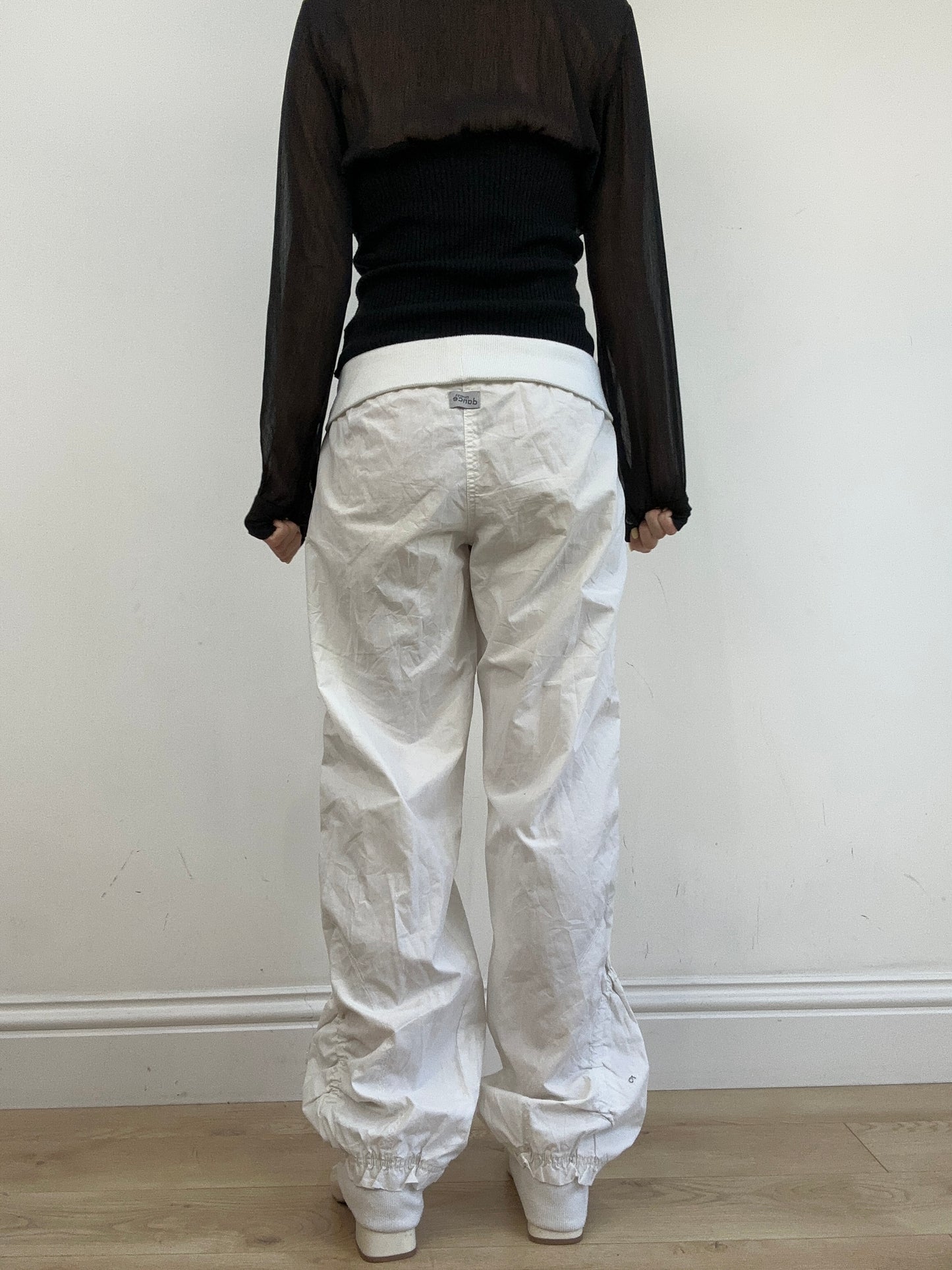 vintage edit eleven | large white cargo trousers