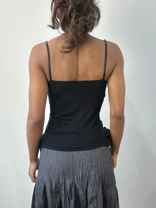 romantic grunge edit | small/ medium black lace cami top