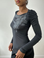 BEST PICKS | small dark grey miss sixty long sleeve top
