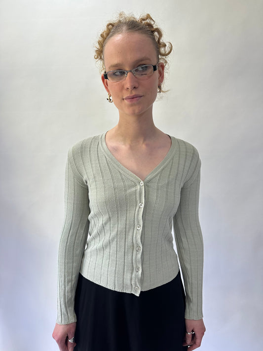 devil wears prada | small green kookai long sleeve top