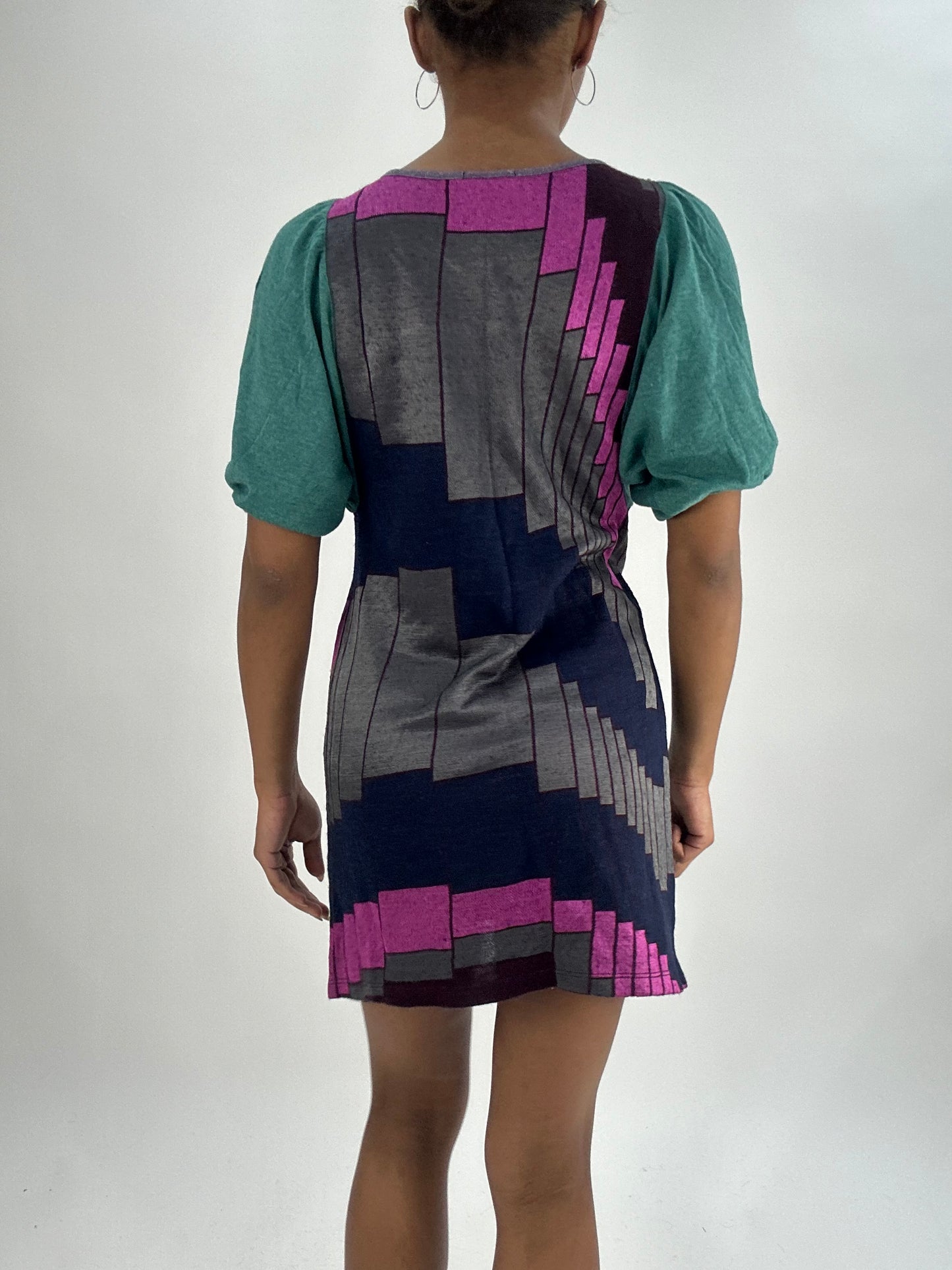 vintage edit thirty-five | small pink and grey custo barcelona mini dress