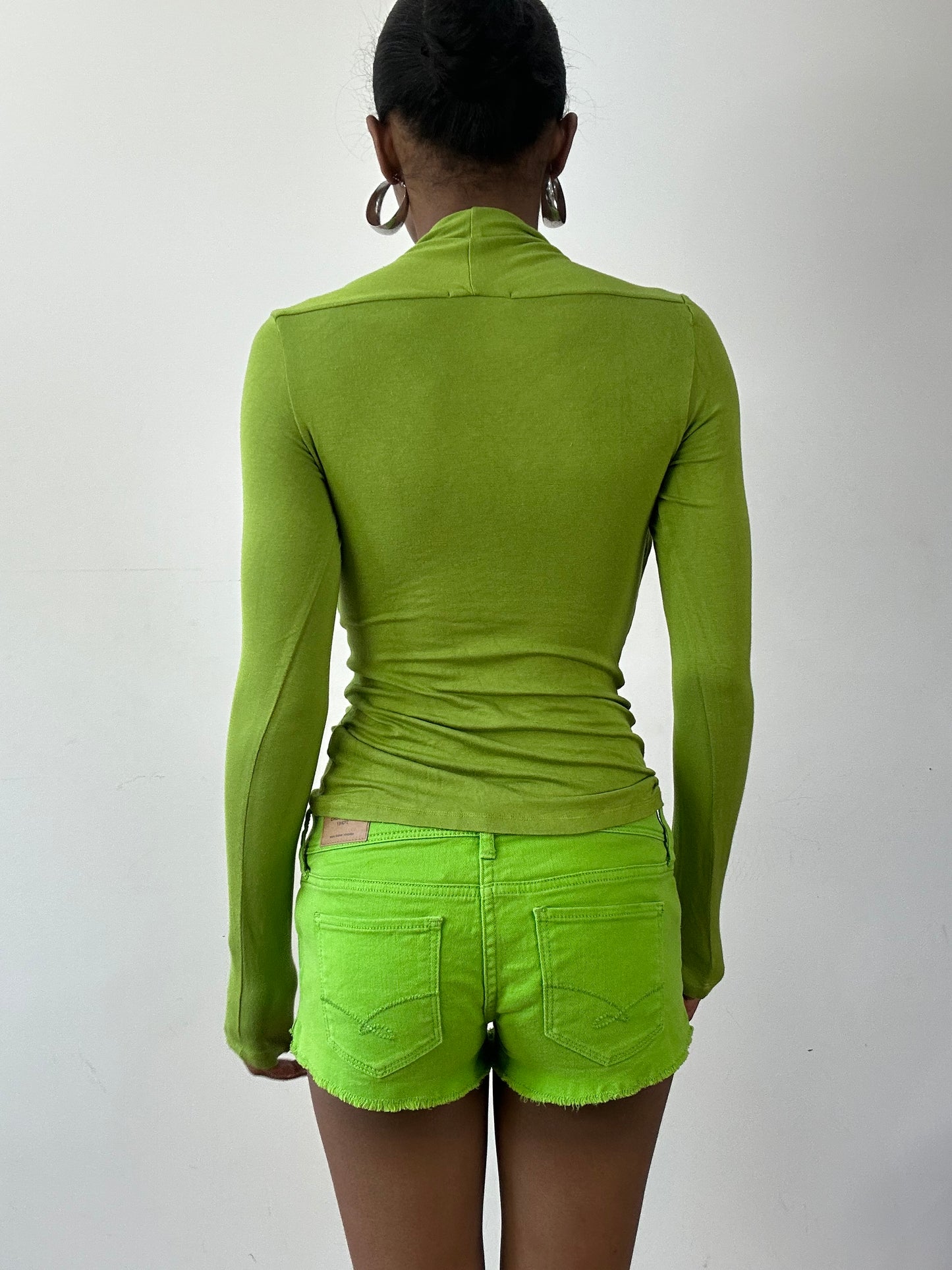 vintage edit twenty-seven | small green bolero style long sleeve top