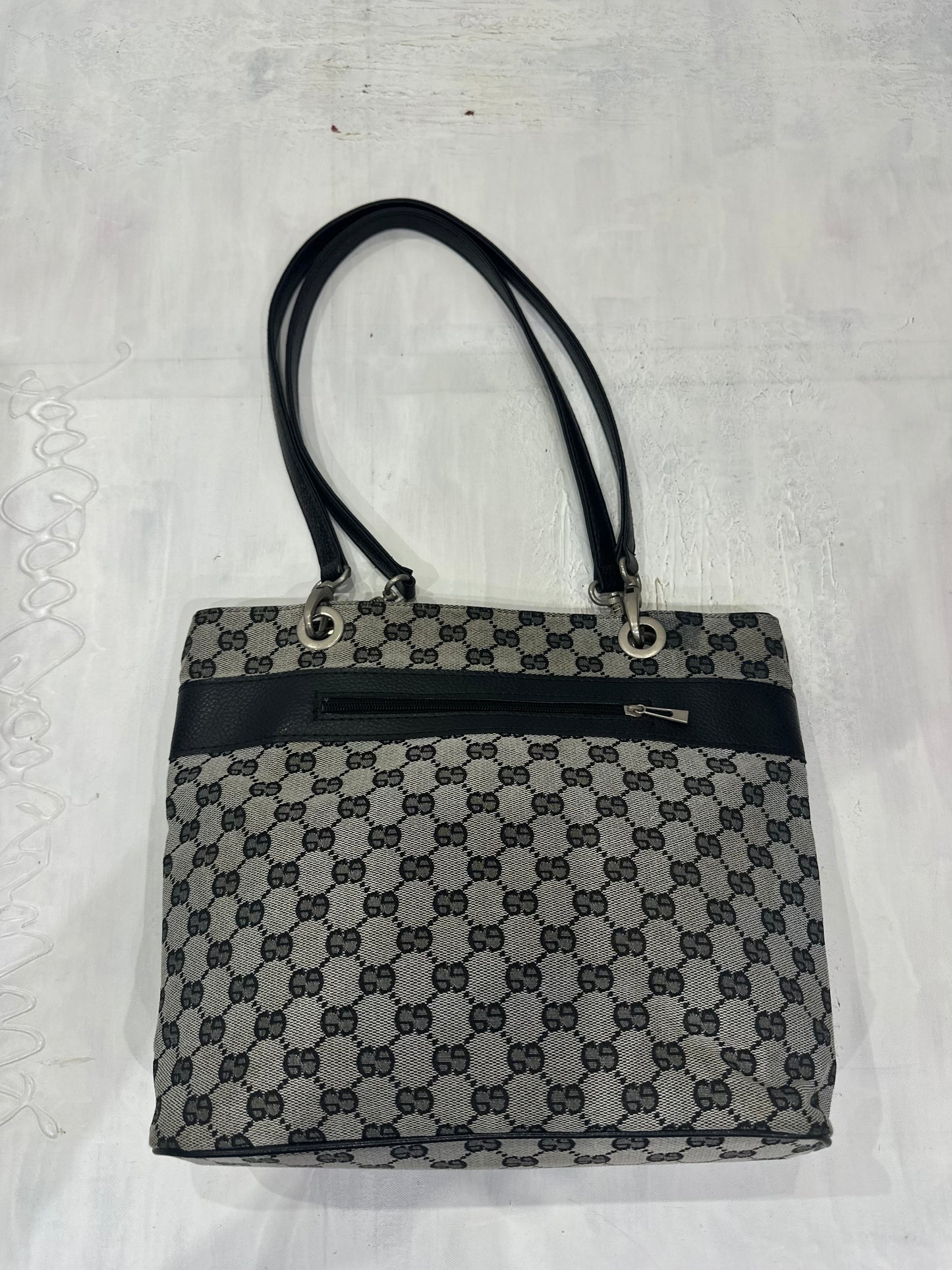 BEST PICKS | grey letter monogram shoulder bag