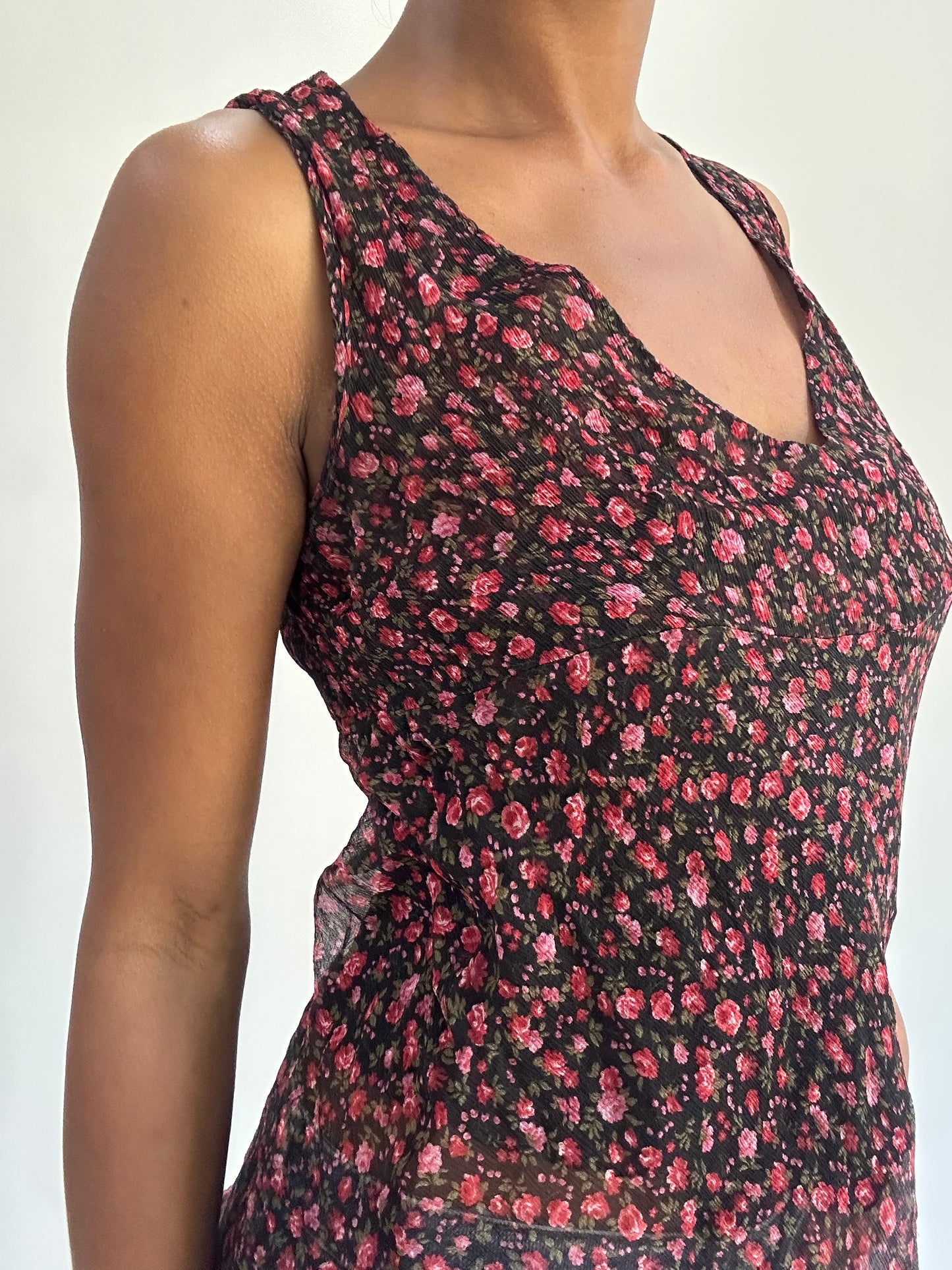 french summer drop | small/medium pink floral top