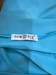 aquamarine drop | small/medium light blue baby tee