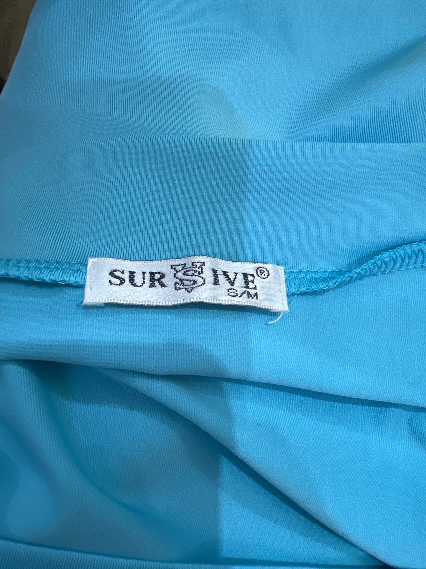 aquamarine drop | small/medium light blue baby tee