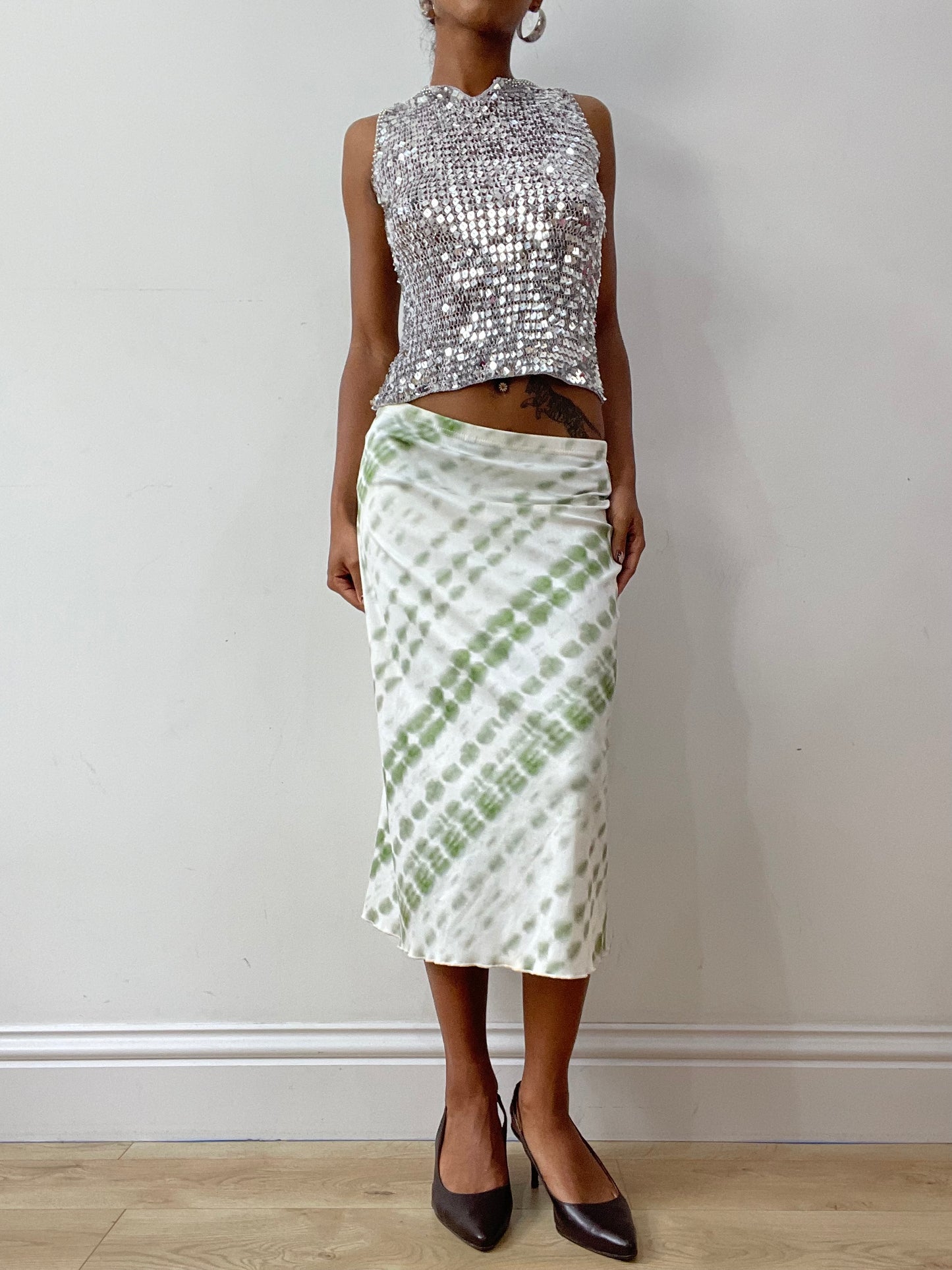 midsummer edit | small silver sequin tank top