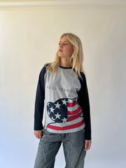 back to school drop | small grey paul frank long sleeve top