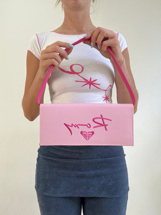 ‼️💻 | pink roxy shoulder bag