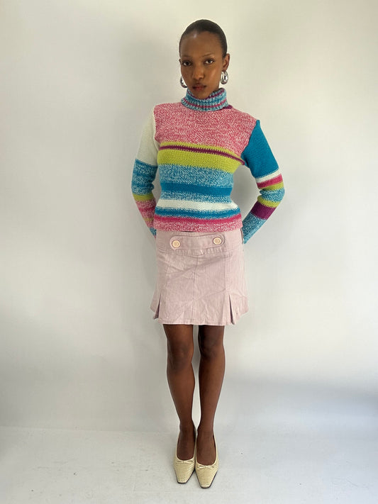 AUTUMN FAVOURITES | small lilac pink pleated mini skirt