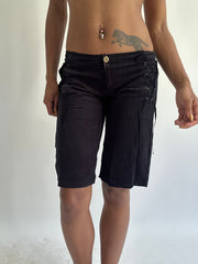 ‼️ | black corduroy shorts