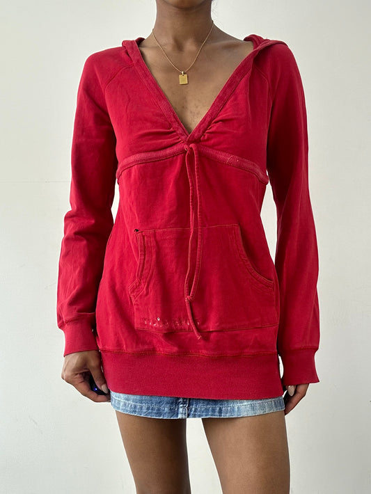 vintage edit twenty-one | large miss sixty red hoodie
