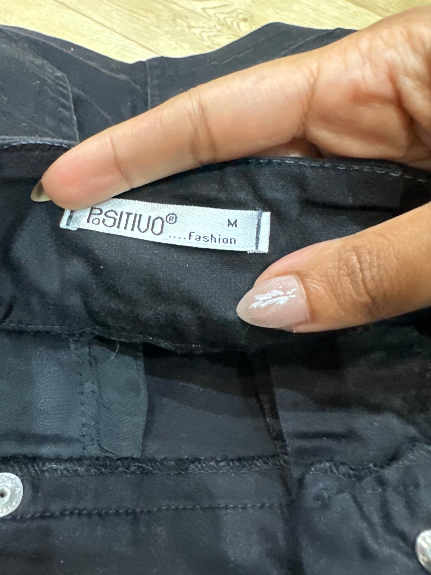 BEST PICKS | medium black denim mini skirt