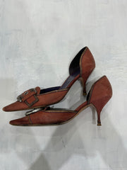 ⭐️devil wears prada | UK5.5 rosa prada Slingback e Buckle Heels