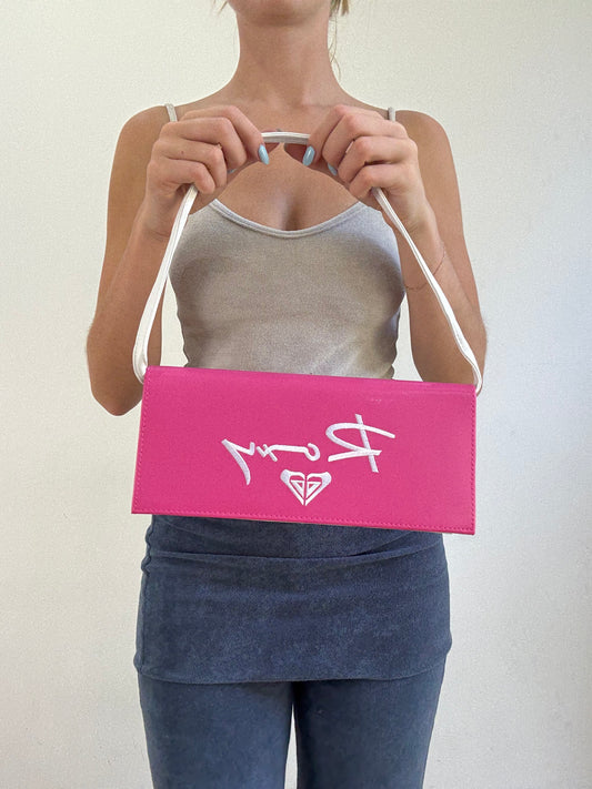 ‼️💻 | pink and white  roxy bag