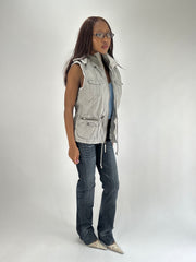 WINTER FAVOURITES | Gilet cinzento de peixe médio com faux fur lining