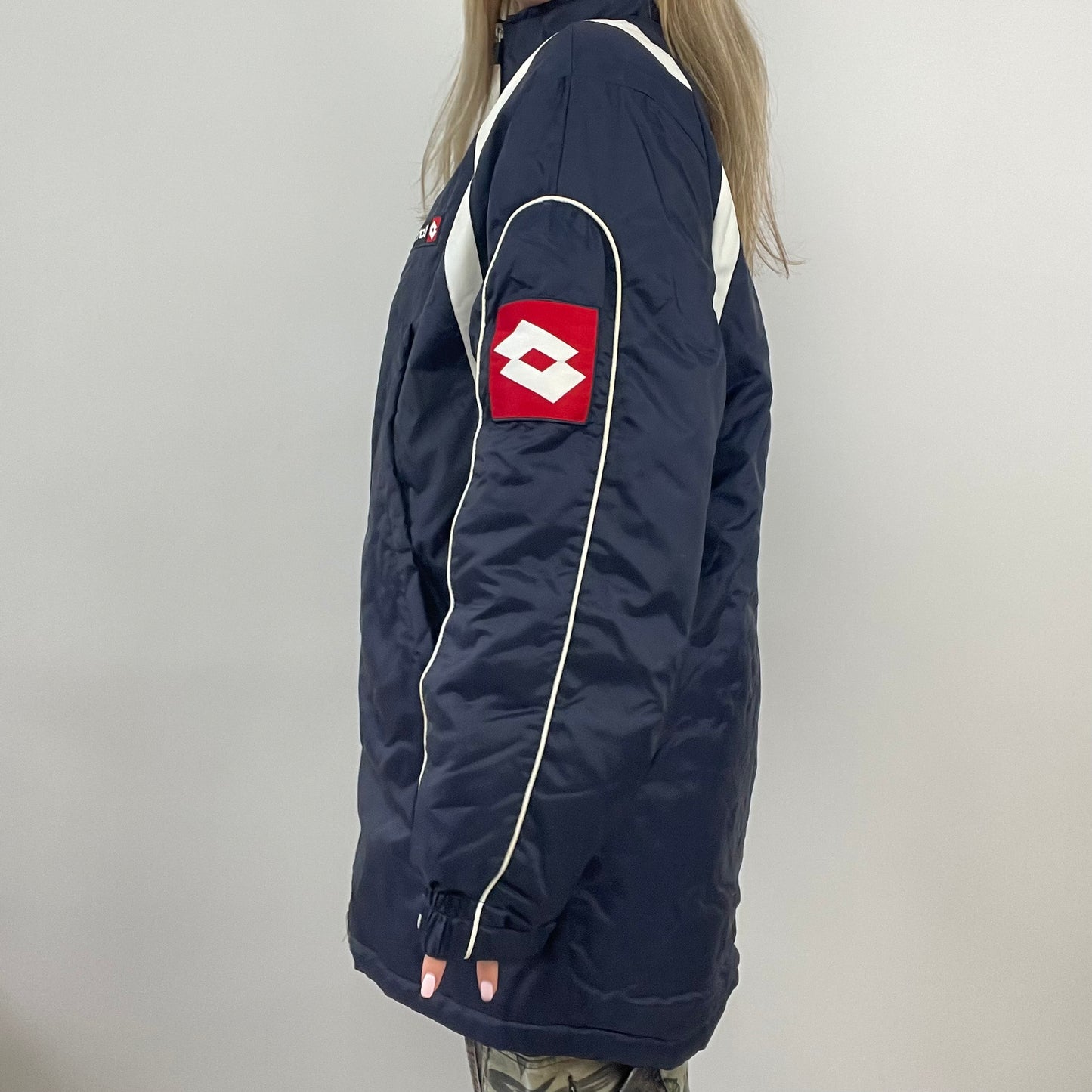 💚 ELEVATED SPORTSWEAR DROP | medium navy lotto longline coat