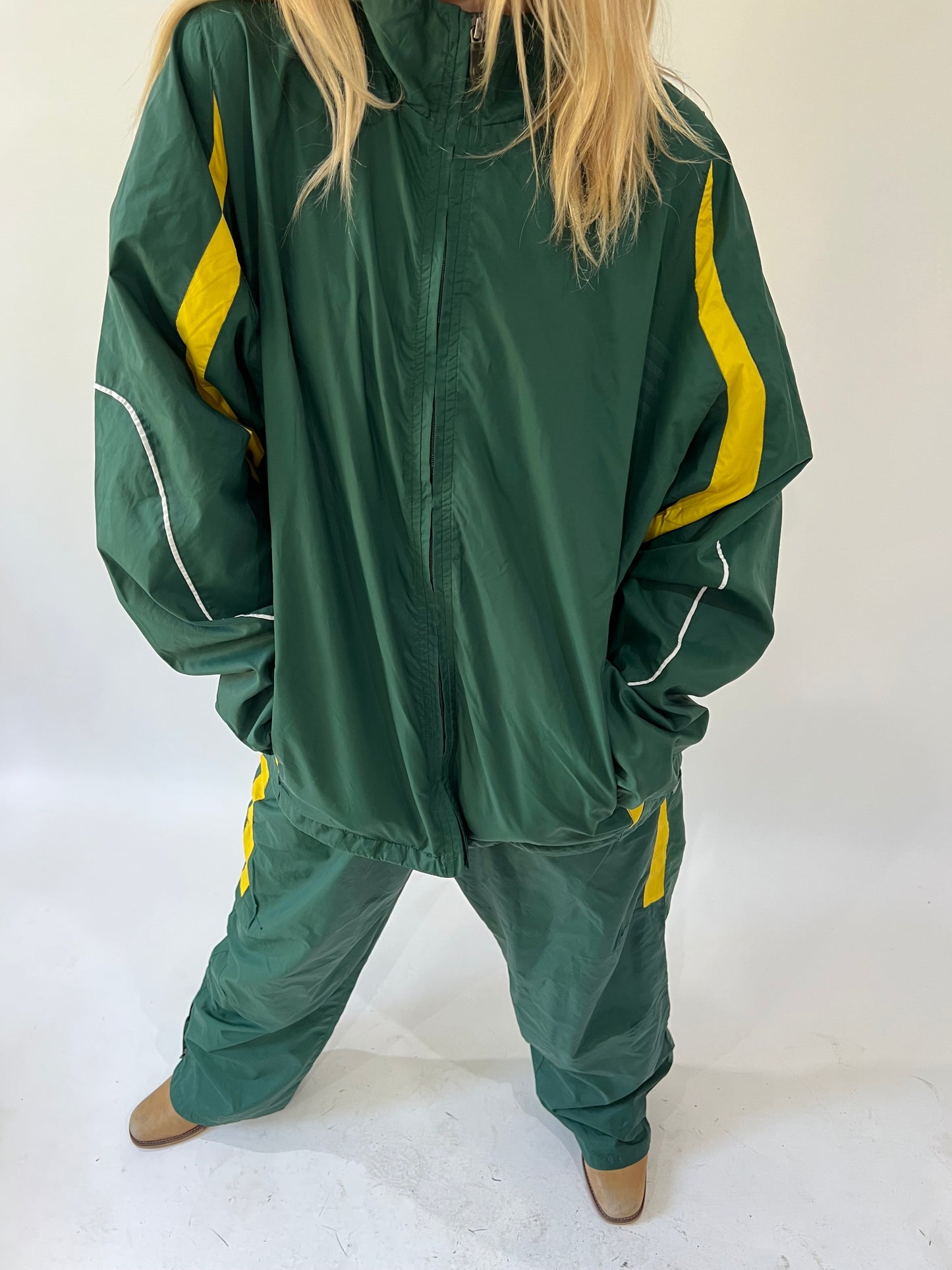 back to school drop | large green tracksuit set