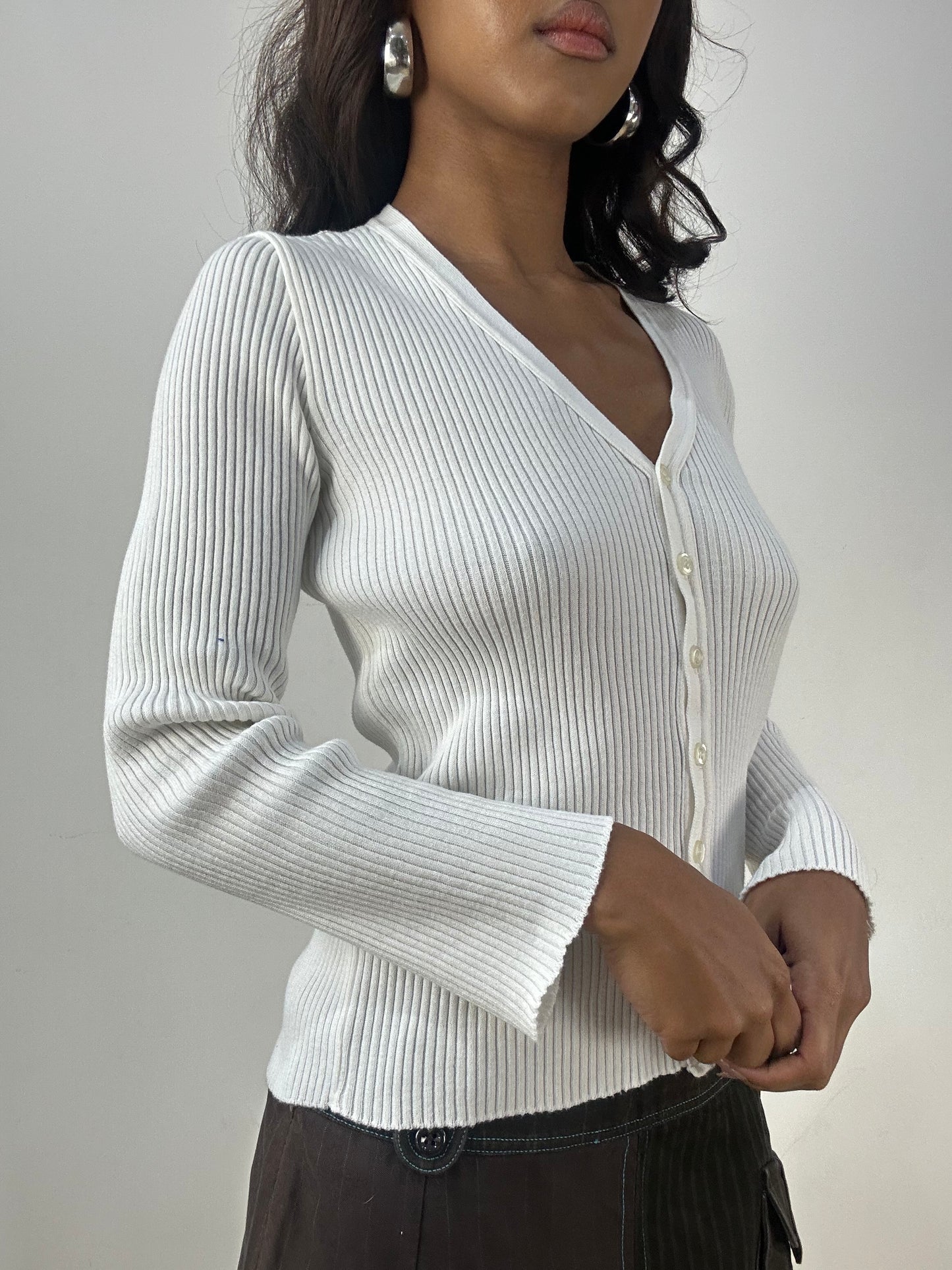 BEST PICKS | small white kookai ribbed cardigan