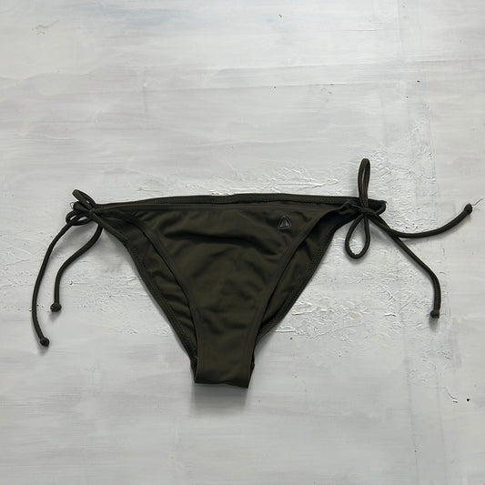 PALM BEACH DROP | small khaki tie side bikini bottoms