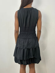BEST PICKS | extra small black dkny tiered mini dress