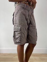 vintage edit twenty-five | medium grey brown cargo shorts