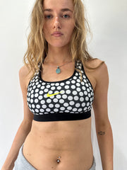 athleisure edit | medium black and white nike sports bra