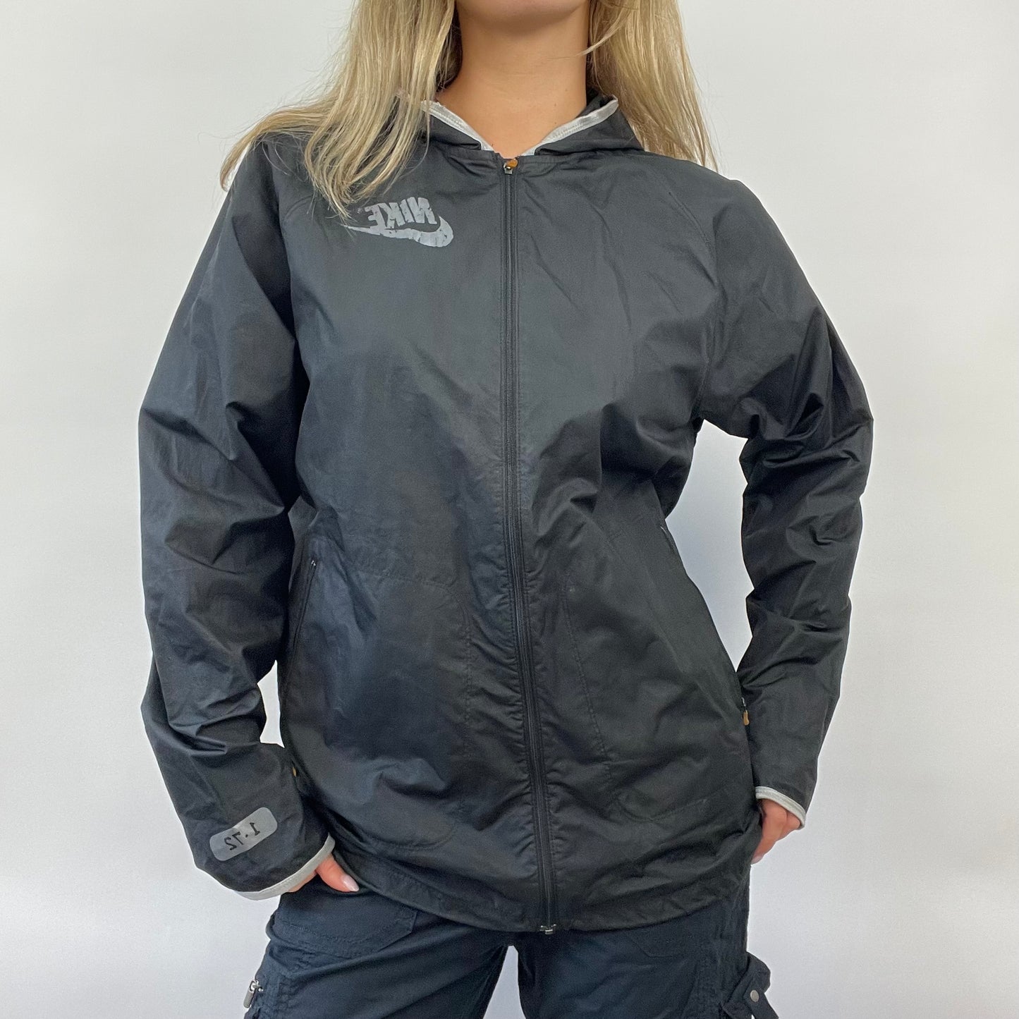 POSH AND BECKS DROP | large black nike windbreaker jacket