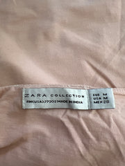 aquamarine drop | small/medium pink old label zara beaded lace cami top
