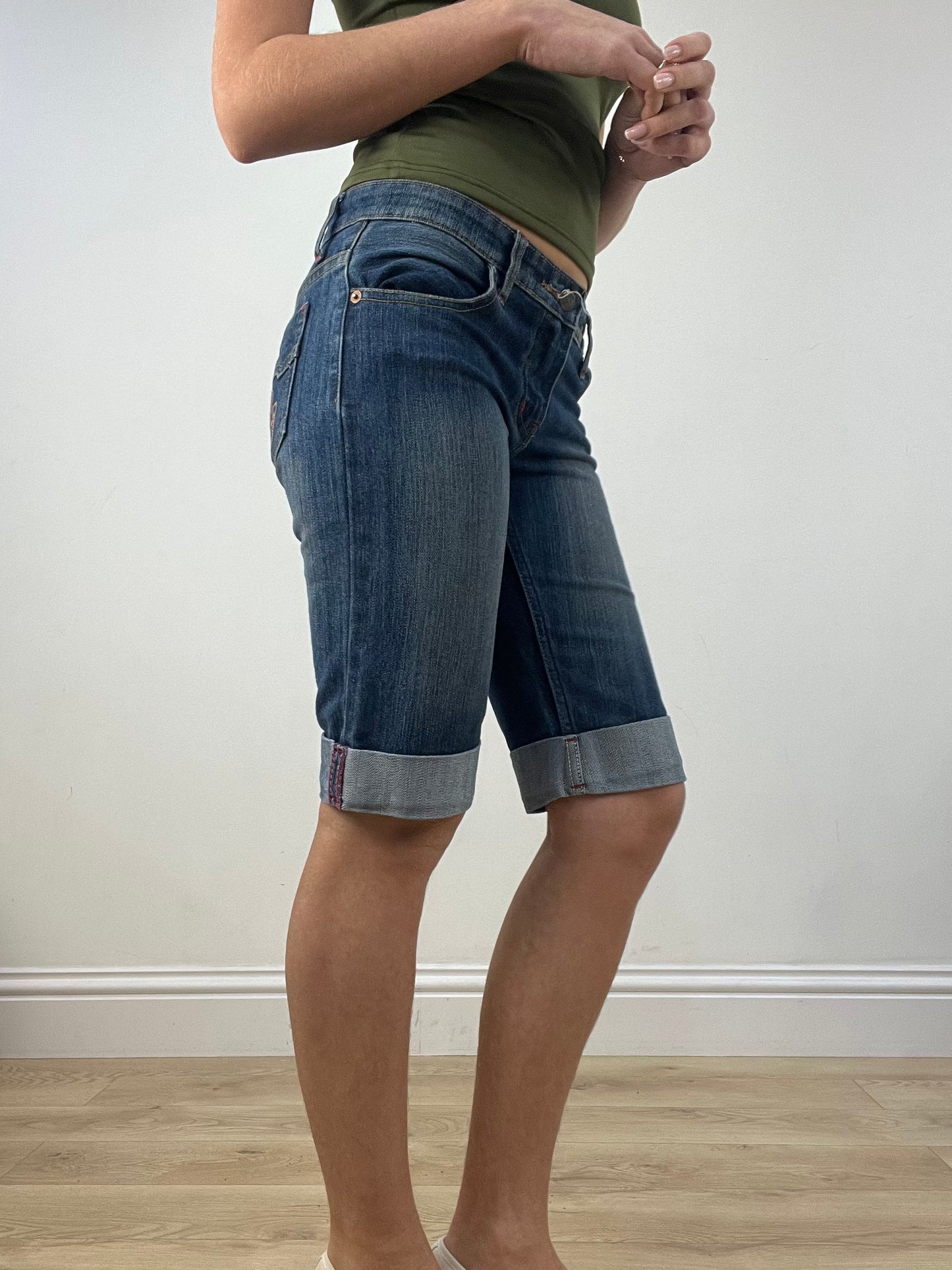BEST PICKS | small dark wash denim shorts