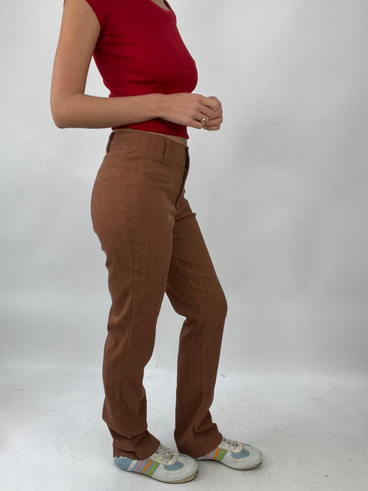💚 TAYLOR SWIFT DROP | small brown straight leg trousers