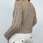ETHEREAL GIRL DROP | taille: S · couleur: marron · article: gilet · détails: simple + boutons + fermoir