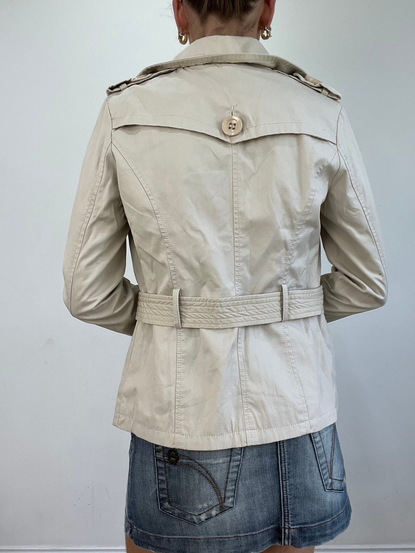 vintage edit twenty | small beige trench style coat