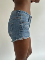 BEST PICKS | small blue denim mini shorts