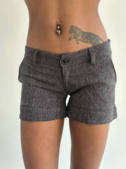 ‼️ | dark grey tweed style shorts