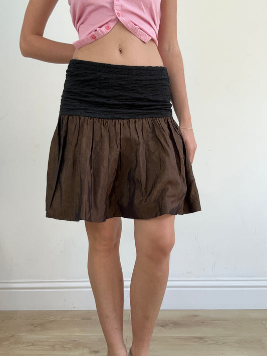 BEST PICKS | small black and brown midi skirt