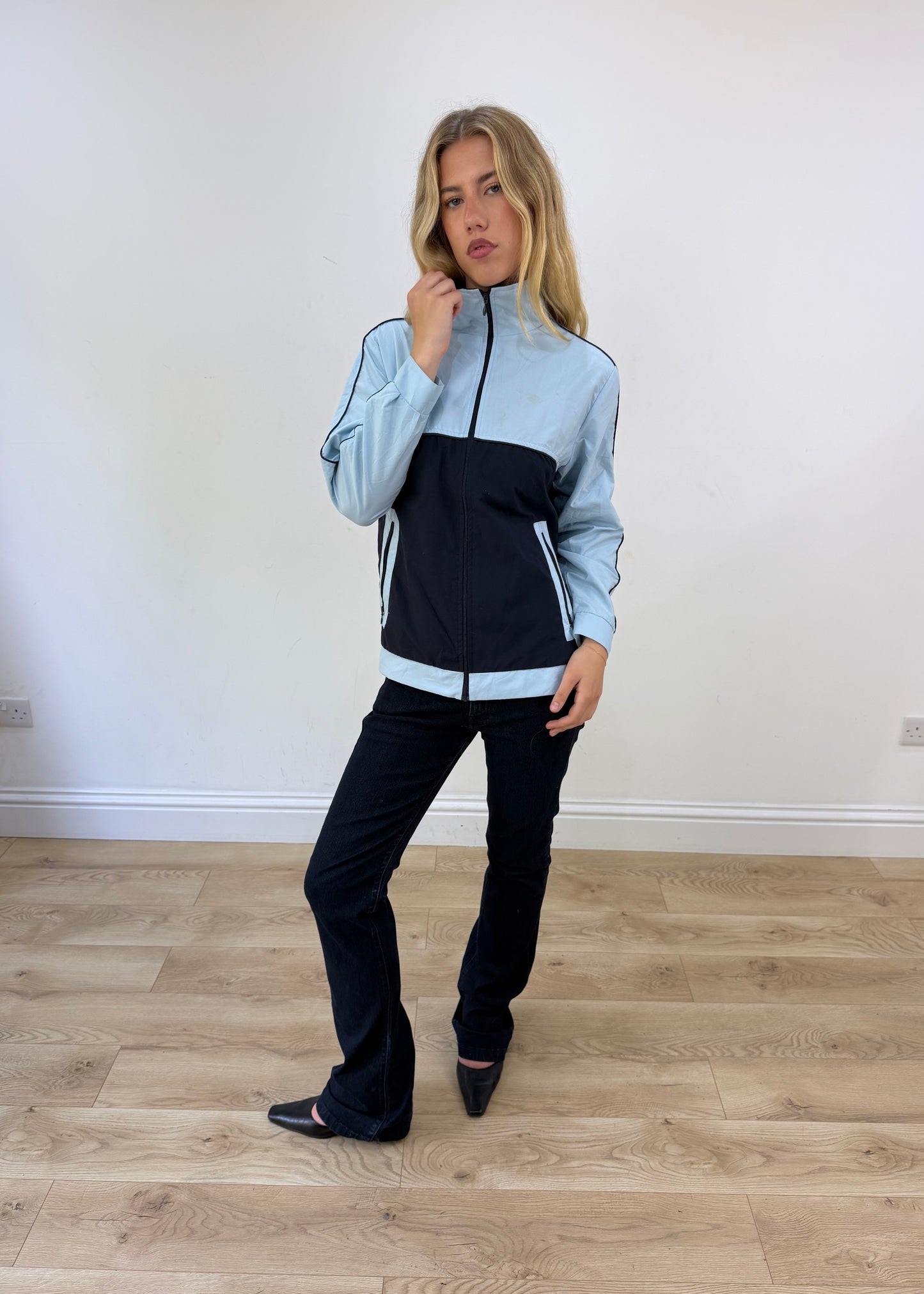 medium blue track jacket