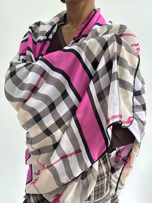 BEST PICKS | large burberry novacheck sheer scarf