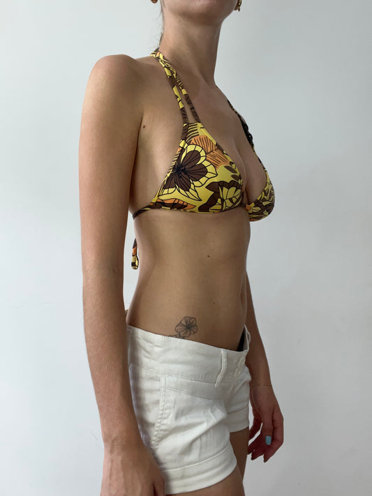 vintage edit thirty | small orange and brown calzedonia bikini set