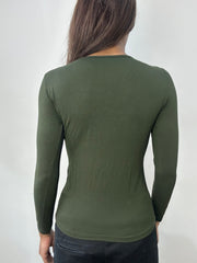 BEST PICKS | small green long sleeve embroidered top