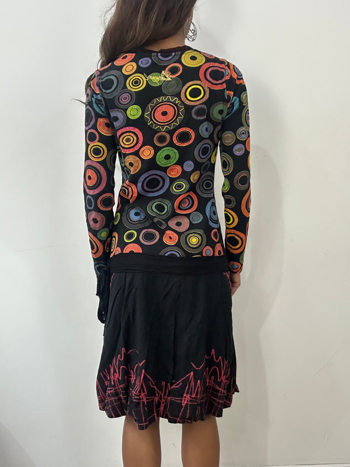 vintage edit: fashion week | small black desigual midi dress