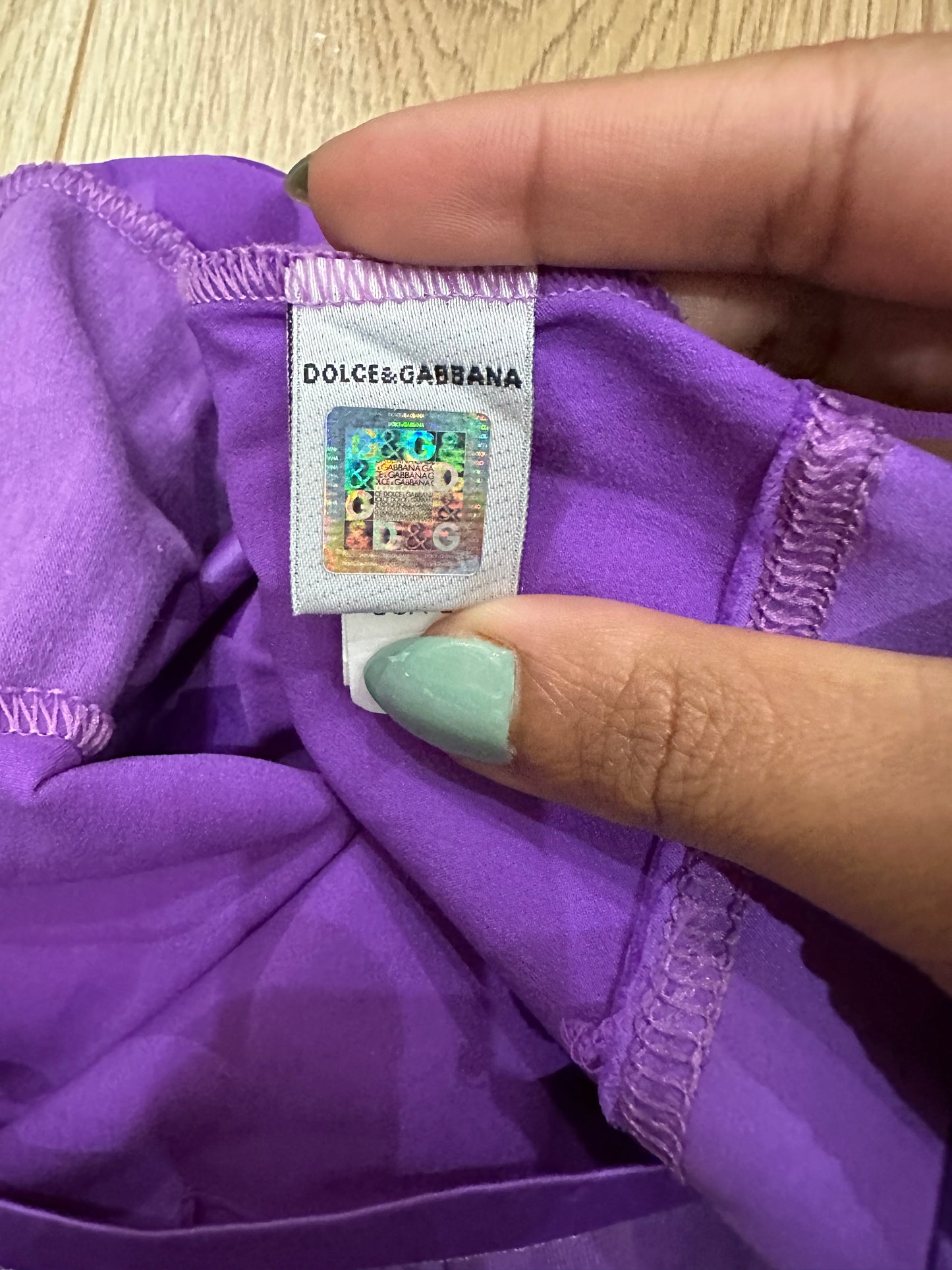 vintage edit fifteen | medium purple d&g logo tank top