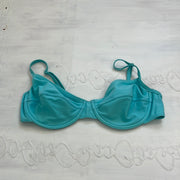 COCONUT GIRL DROP | medium blue bikini top with adjustable straps