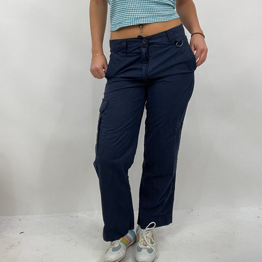 CHALET GIRL DROP | small navy cargo trousers
