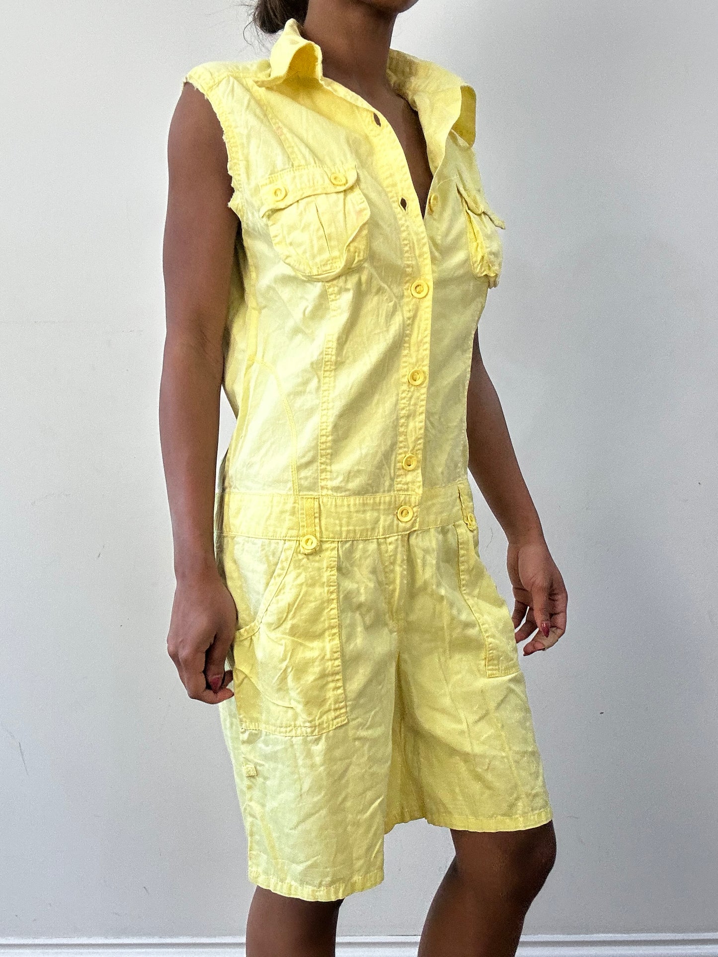 BEST PICKS | medium yellow button up jumpsuit
