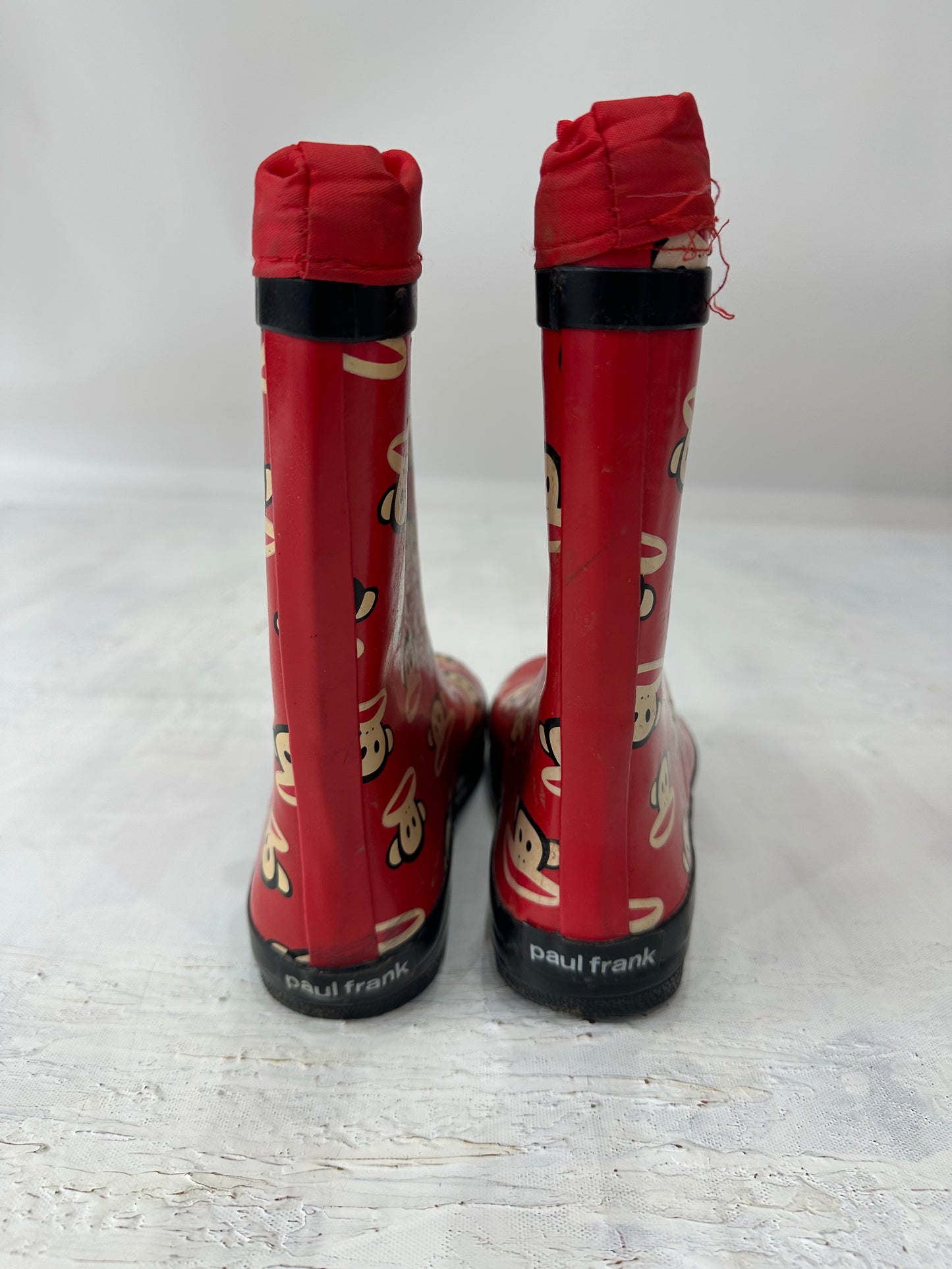 vintage edit: halloween | UK2 red paul frank wellington boots